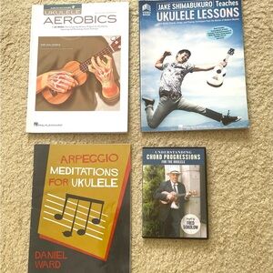 Ukulele books 3 and 1 dvd